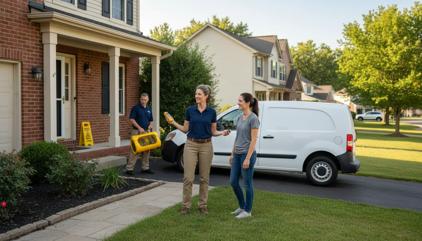 Residential water damage restoration in Steep Falls, ME